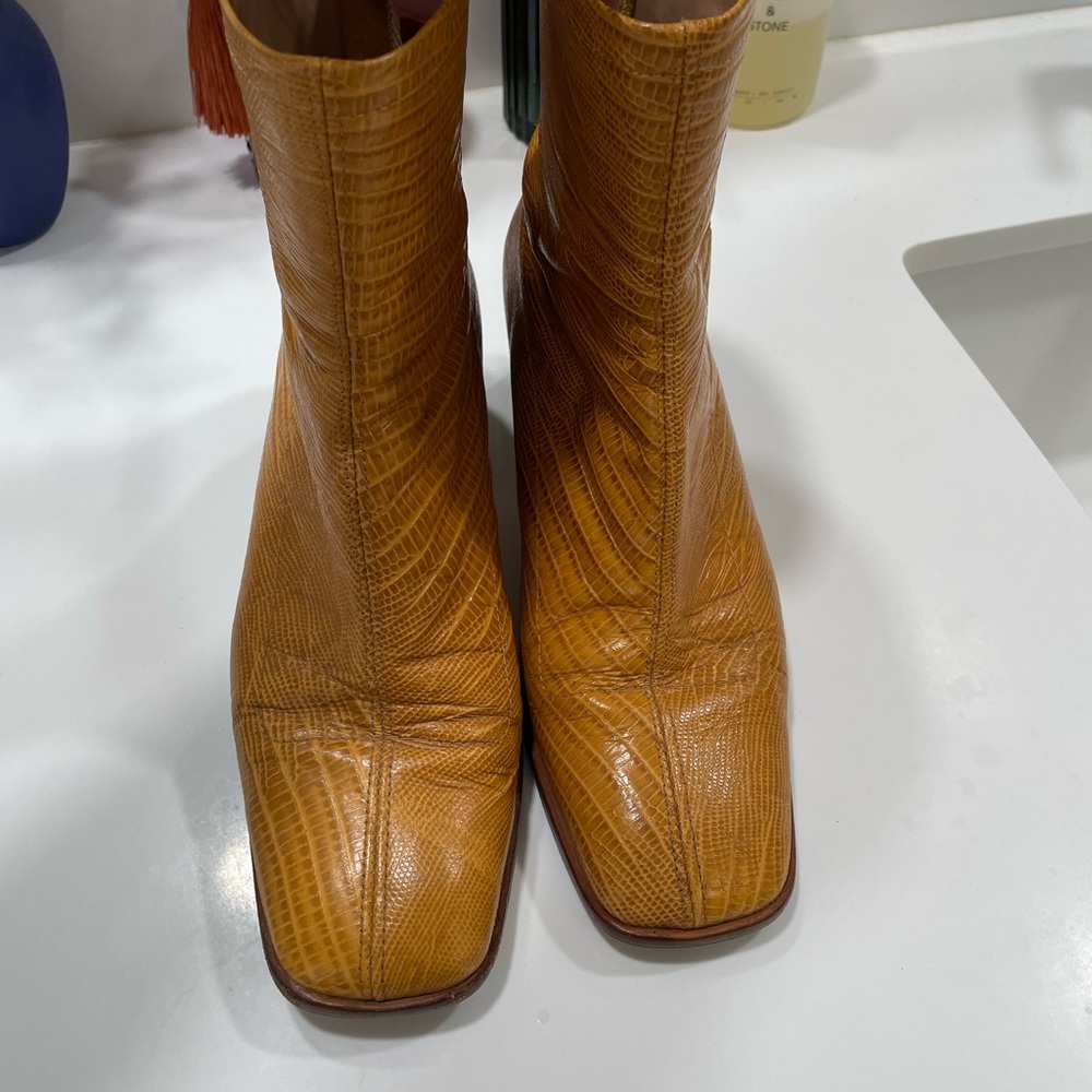 Paloma Wool Mustard Heeled Boots - Picture 4 of 8
